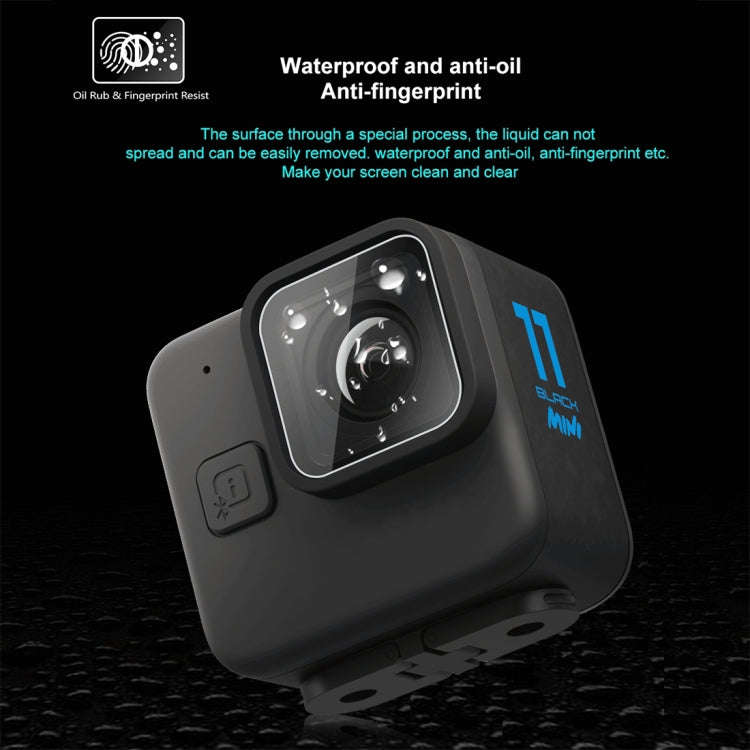 For GoPro Hero11 Black Mini PULUZ 2pcs Lens Tempered Glass Film(Transparent)