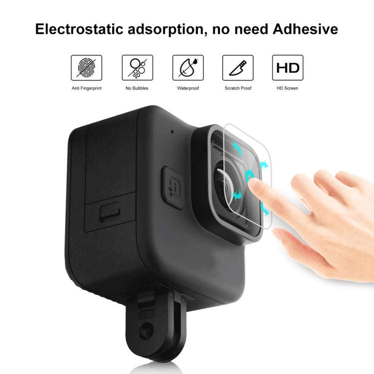 For GoPro Hero11 Black Mini PULUZ 2pcs Lens Tempered Glass Film(Transparent)