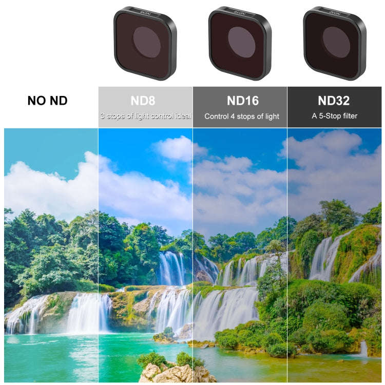 PULUZ Action Camera ND32 Lens Filter For GoPro HERO13 Black /12 Black /11 Black /11 Black Mini /1...