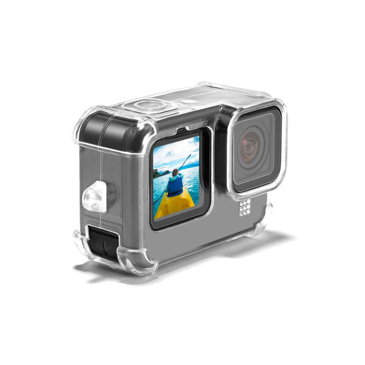 PULUZ Clear TPU Case with Lens Cap & Neck Strap For GoPro HERO12 Black /11 Black /10 Black /9 Bla...