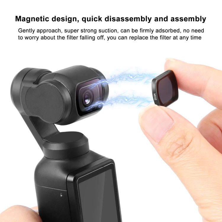 For DJI Osmo Pocket 3 PULUZ Magnetic ND32 Camera Lens Filter