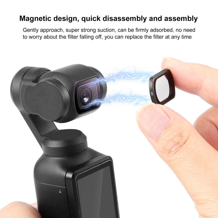 For DJI Osmo Pocket 3 PULUZ Magnetic Camera Lens UV Filter
