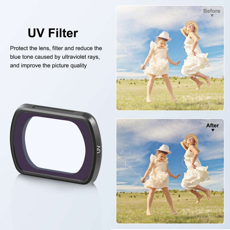 For DJI Osmo Pocket 3 PULUZ Magnetic Camera Lens UV Filter