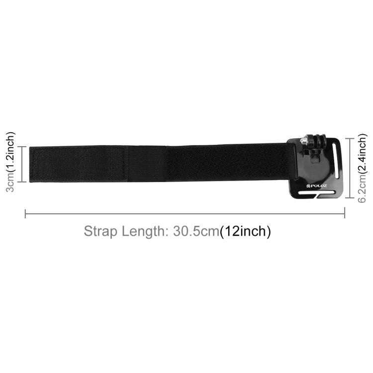 PULUZ Adjustable Wrist Strap Mount for GoPro, Insta360, DJI and Other Action Cameras, Strap Lengt...