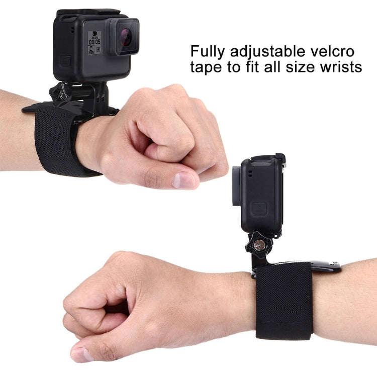 PULUZ Adjustable Wrist Strap Mount for GoPro, Insta360, DJI and Other Action Cameras, Strap Lengt...