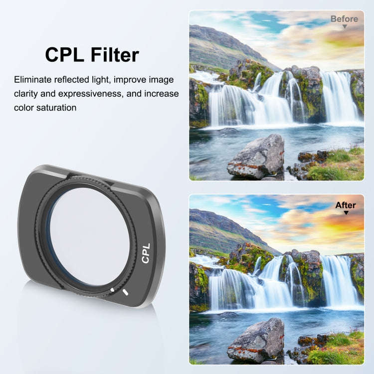For DJI Osmo Pocket 3 PULUZ Magnetic Camera Lens CPL Filter