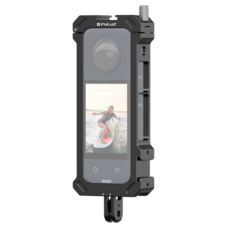 For Insta360 X4 PULUZ Metal Protective Cage Rig Housing Frame with Expand Cold Shoe Base & Tripod...
