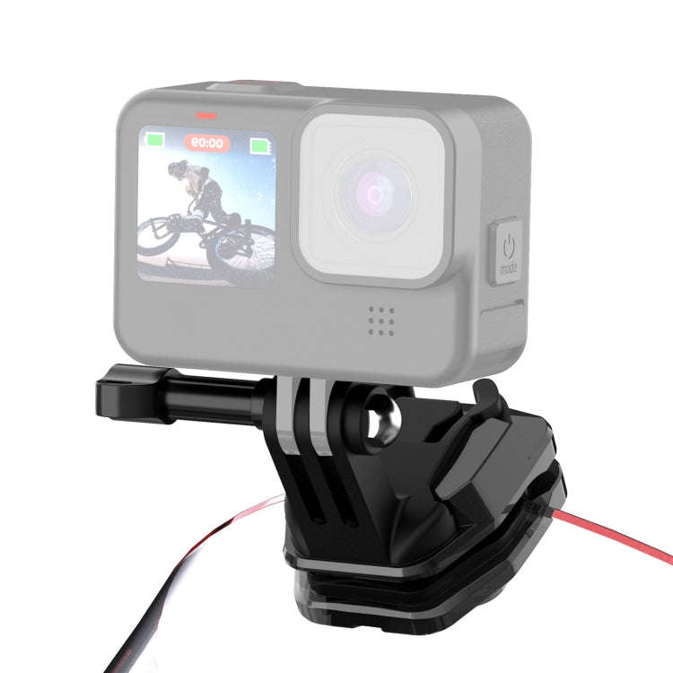 PULUZ Motorcycle Windshield Action Camera Mount Clip for GoPro Hero12 Black / DJI Osmo Action 4 /...