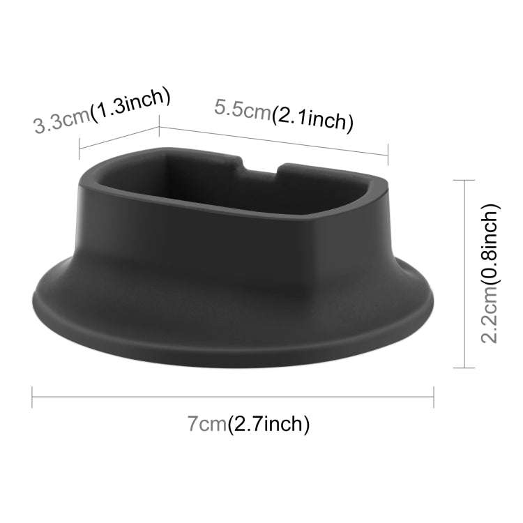 For Insta360 X4 PULUZ Silicone Dock Desktop Fixed Base Bracket (Black)