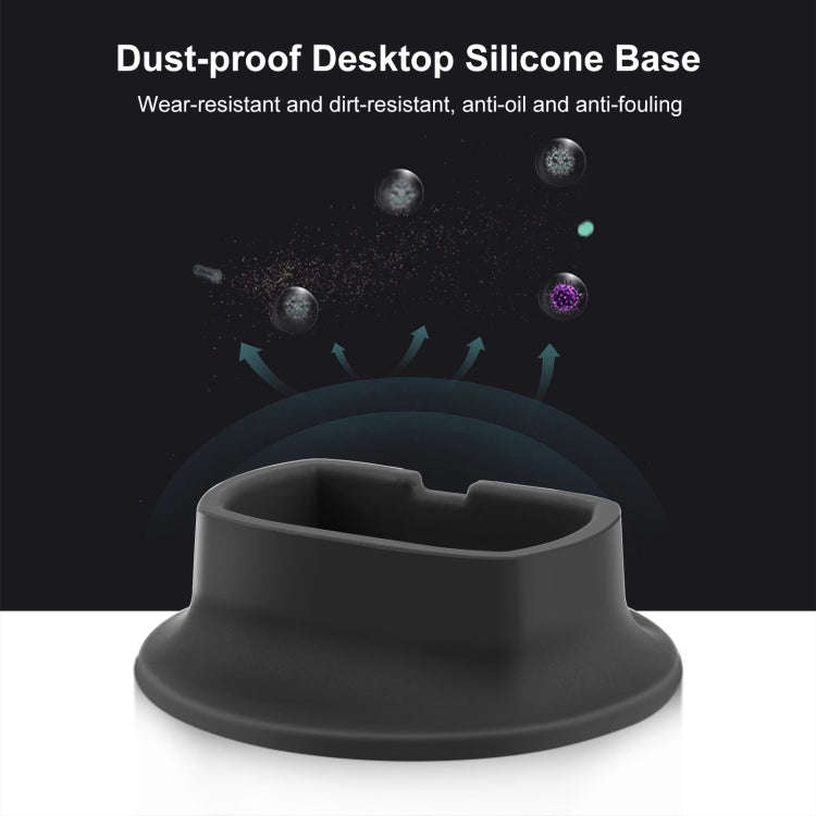 For Insta360 X4 PULUZ Silicone Dock Desktop Fixed Base Bracket (Black)