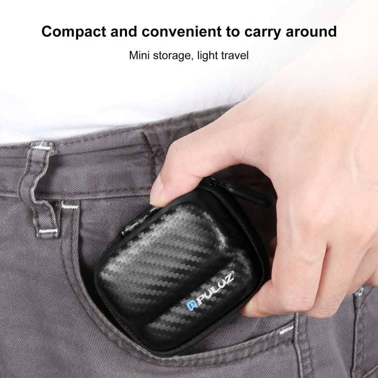 For Insta360 GO 3 / GO 3S PULUZ Mini Body Bag Portable Carbon Fiber EVA Storage Bag (Black)
