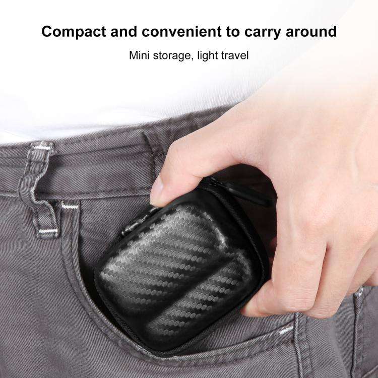 For Insta360 GO 3 / GO 3S PULUZ Mini Body Bag Portable Carbon Fiber EVA Storage Bag (Black)