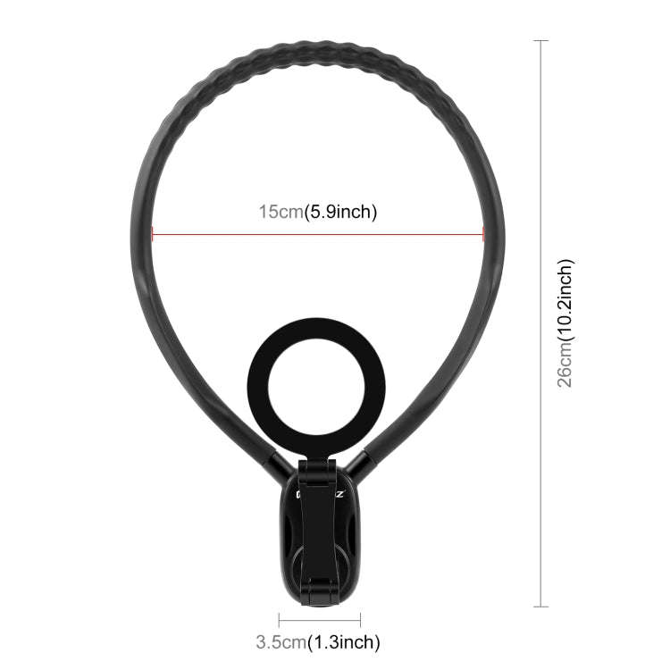 PULUZ Magnetic Collar Bracket POV View Mount with Phone Clamp for GoPro Action Cameras / Phones (...