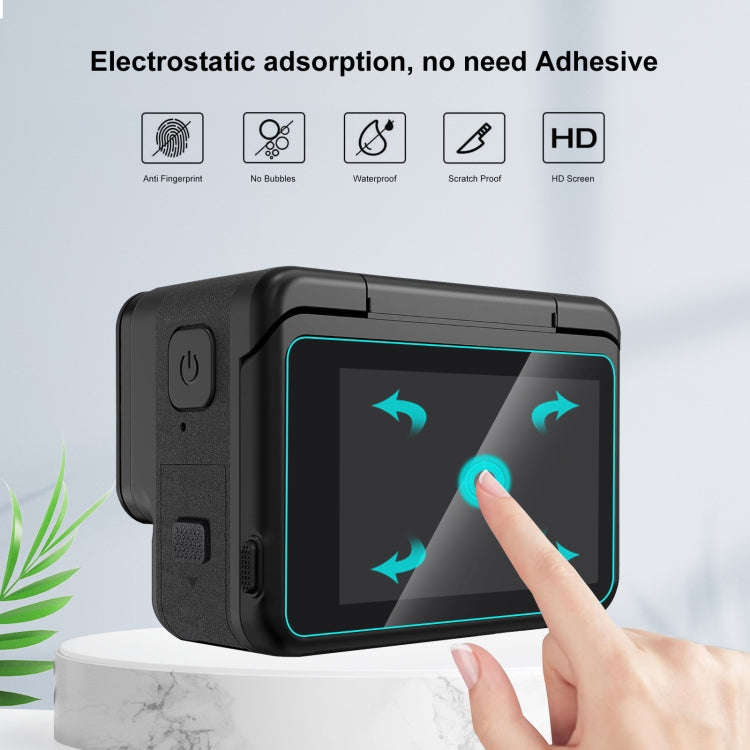 For Insta360 Ace Pro PULUZ 3 in 1 Rear & Front  Screen + Lens Tempered Glass Film (Transparent)