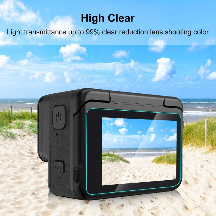 For Insta360 Ace Pro PULUZ 3 in 1 Rear & Front  Screen + Lens Tempered Glass Film (Transparent)