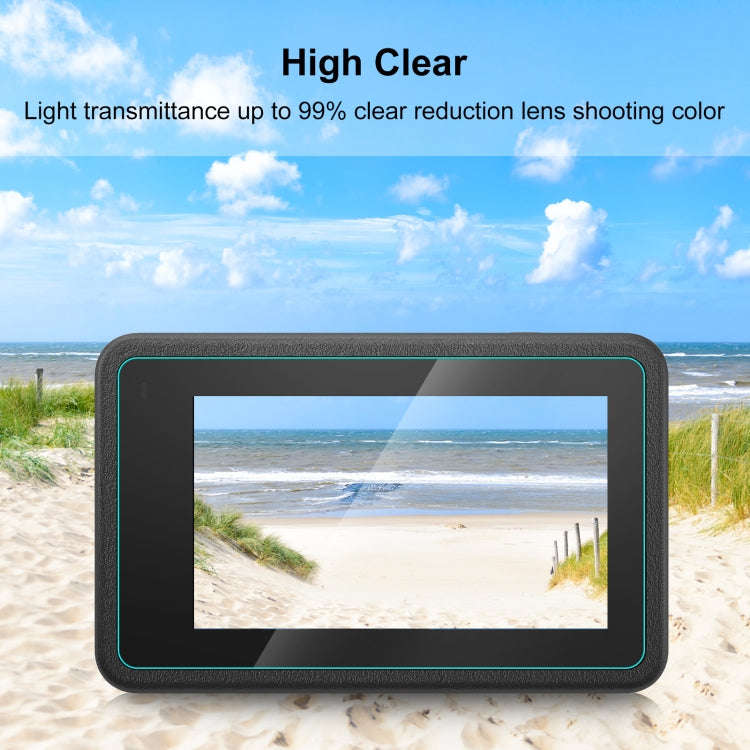 For DJI Osmo Action 4 PULUZ 3-in-1 Lens Front and Back Screen Tempered Glass Explosion-proof Film...