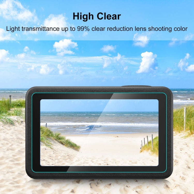 For DJI Osmo Action 5 Pro PULUZ 3-in-1 Lens Front and Back Screen Tempered Glass Explosion-proof ...