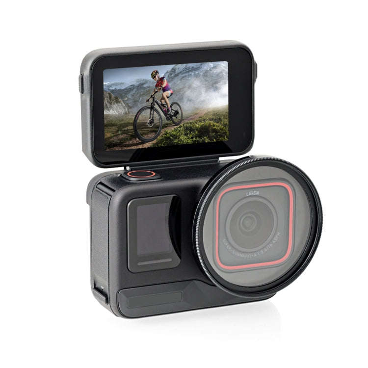 For Insta360 Ace Pro PULUZ 52mm UV Lens Filter Adapter Ring with Lens Cover (Black)