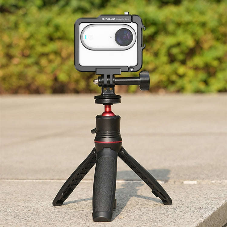 For Insta360 GO 3 / GO 3S PULUZ Camera Battery Case Aluminum Alloy Protective Frame (Black)