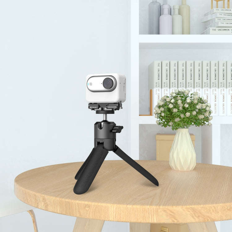 For Insta360 GO3 / GO 3S PULUZ Magnetic ABS Quick Release Base Mount (Black)