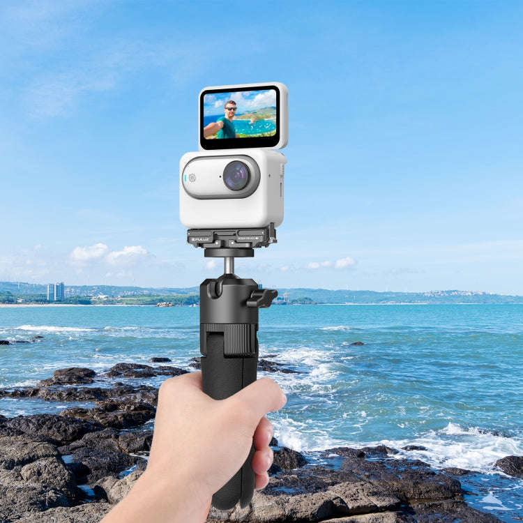 For Insta360 GO3 / GO 3S PULUZ Magnetic ABS Quick Release Base Mount (Black)