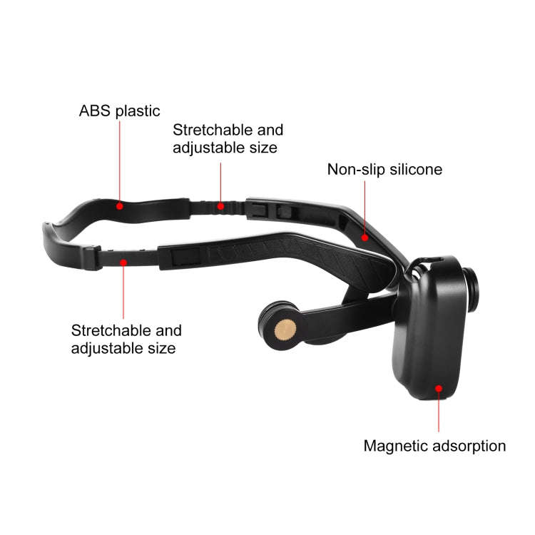 For Insta360 GO 3 / GO 3S PULUZ Magnetic POV Holder Head Mount (Black)