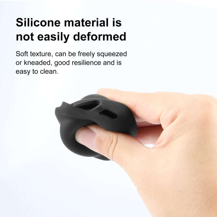 For Insta360 X4 / X5 PULUZ Silicone Protective  Lens Cover (Black)