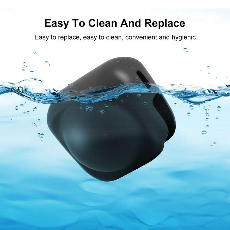 For Insta360 X4 / X5 PULUZ Silicone Protective  Lens Cover (Black)
