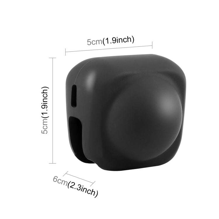 For Insta360 X4 / X5 PULUZ Silicone Protective  Lens Cover (Black)