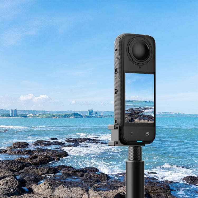 For Insta360 X4 / X3 / One X2 PULUZ Selfie Stick Cold Shoe Extension Bracket (Black)