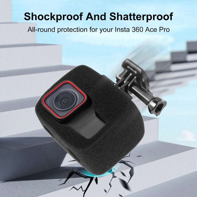 For Insta360 Ace Pro / Ace PULUZ High Density Foam Windshield (Black)