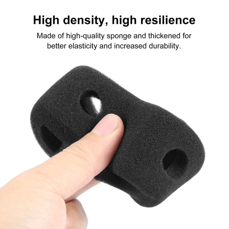 For DJI Osmo Action 5 Pro / 4 / 3 PULUZ High Density Foam Windshield (Black)