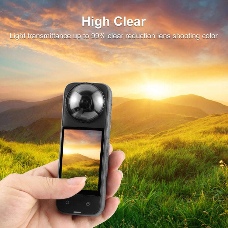 For Insta360 X4 PULUZ Rotation PC Lens Guard  Protective Cover (Transparent)