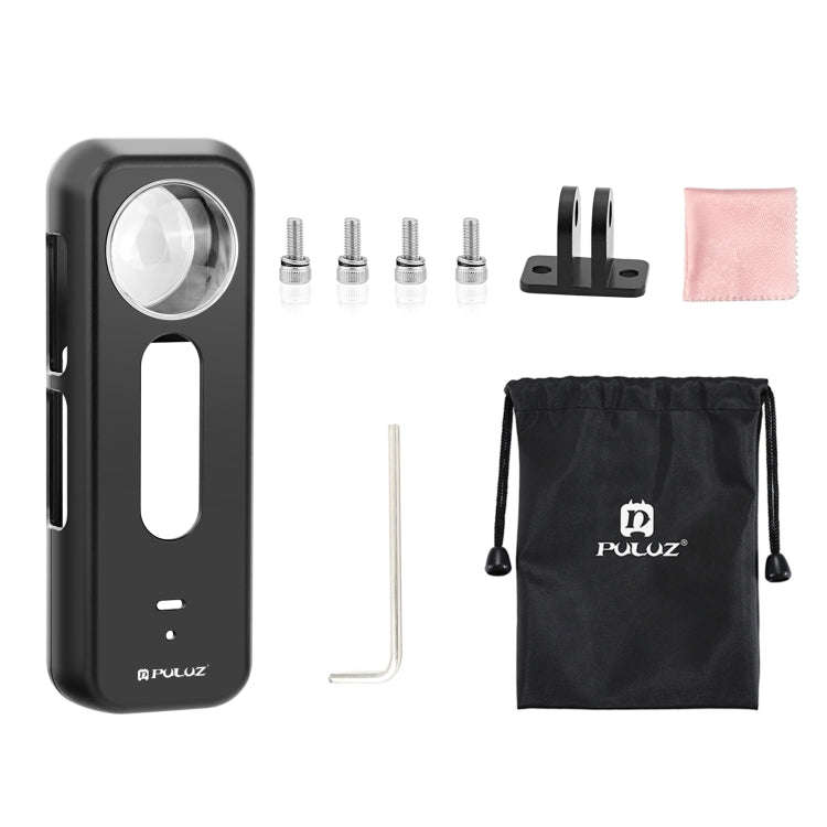 For Insta360 X4 PULUZ Metal Protective Cage Rig Housing Frame with Lens Protector (Black)