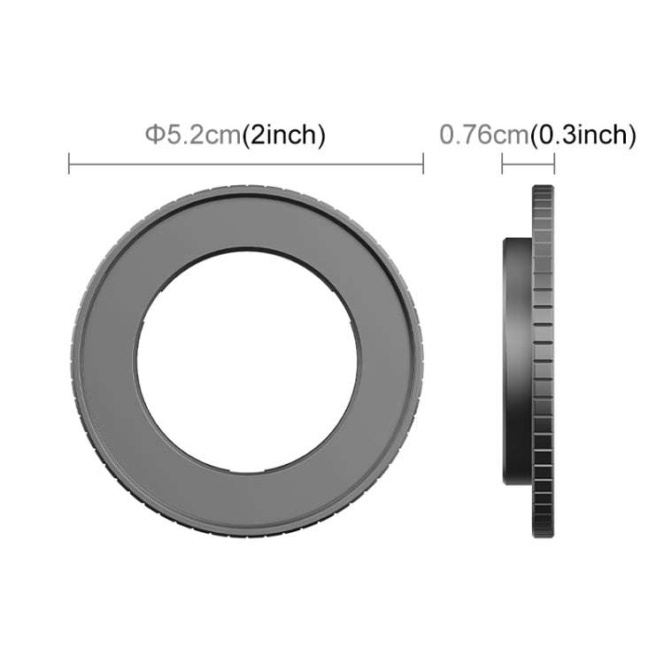 For DJI Action 4 PULUZ Filter Holder Metal Protective Filter Frame (Black)