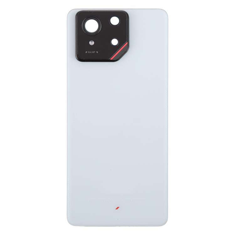 For Asus ROG Phone 9 5G Original Glass Battery Back Cover with Camera Lens Cover(Matte White)
