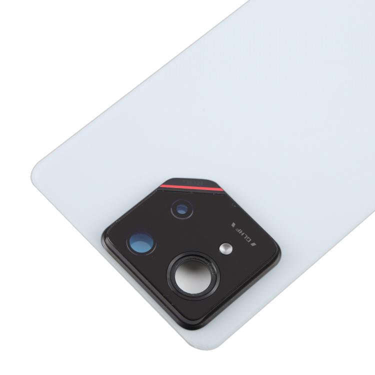 For Asus ROG Phone 9 5G Original Glass Battery Back Cover with Camera Lens Cover(Matte White)