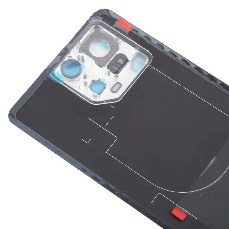 For Asus ROG Phone 9 5G Original Glass Battery Back Cover with Camera Lens Cover(Matte White)