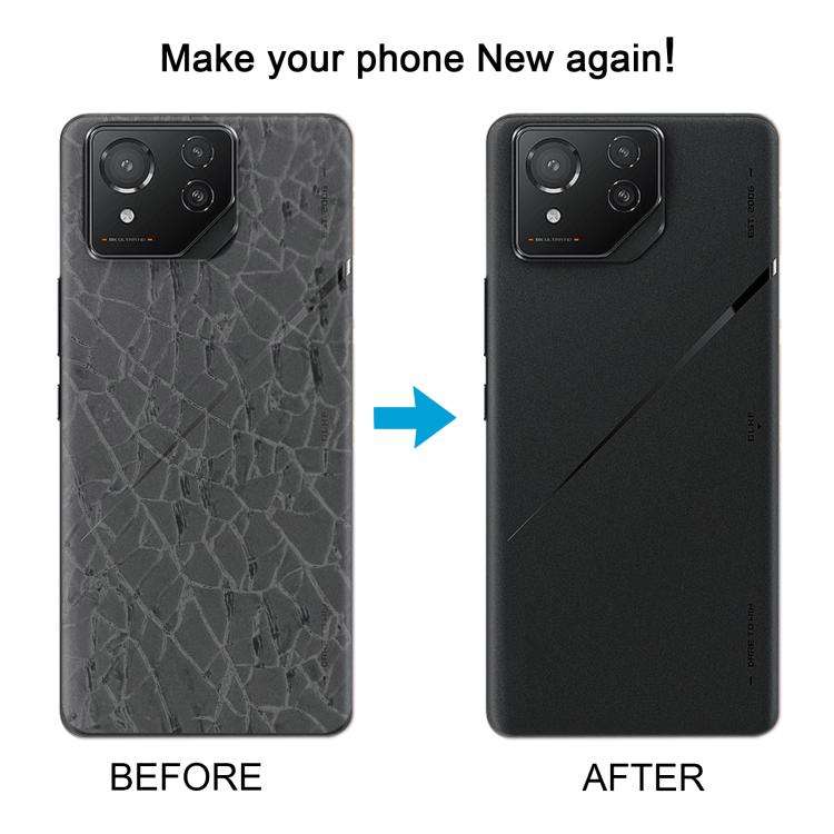 For Asus ROG Phone 9 5G Original Glass Battery Back Cover with Camera Lens Cover(Matte White)