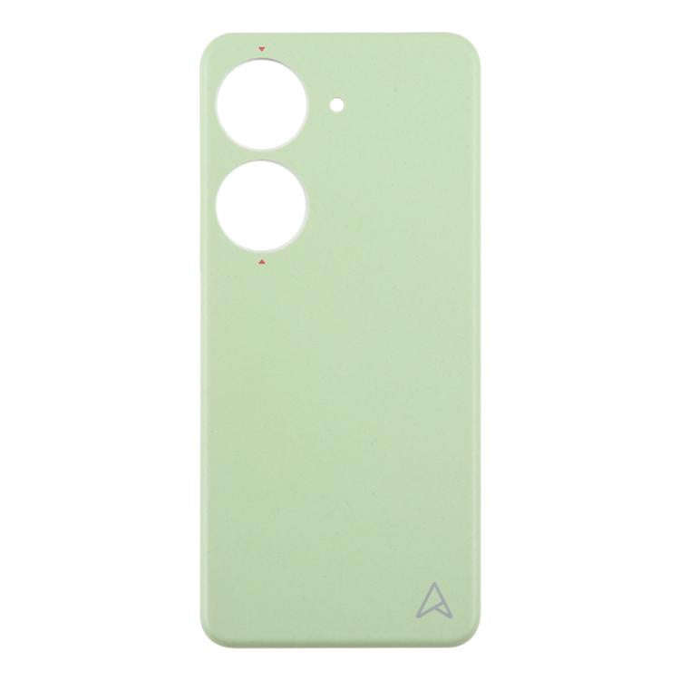 For Asus Zenfone 10 AI2302 Leather Material Battery Back Cover(Green)