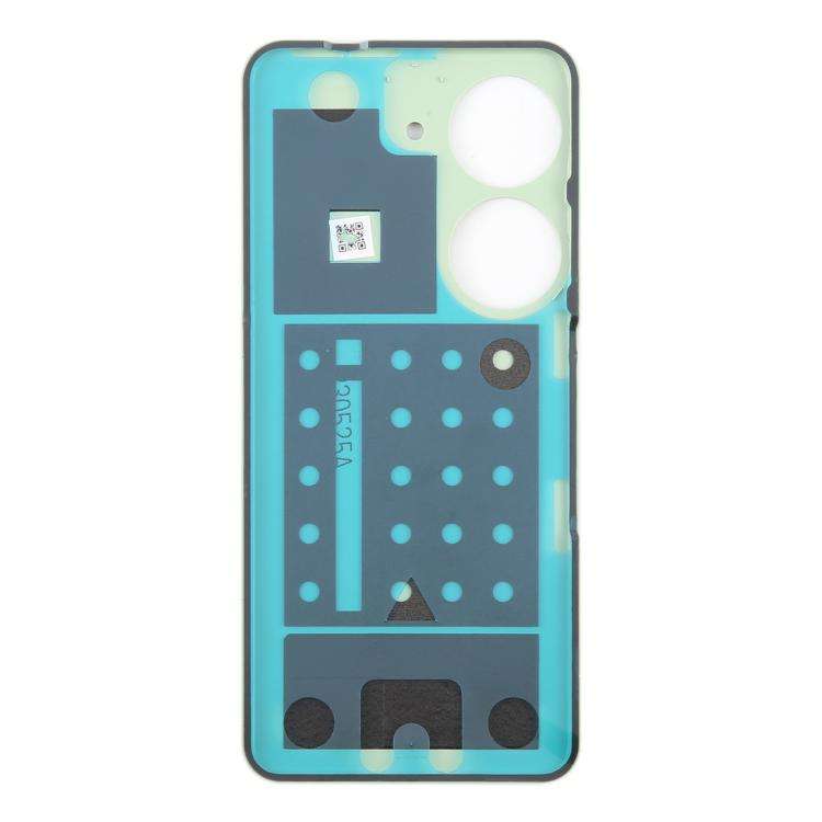 For Asus Zenfone 10 AI2302 Leather Material Battery Back Cover(Green)