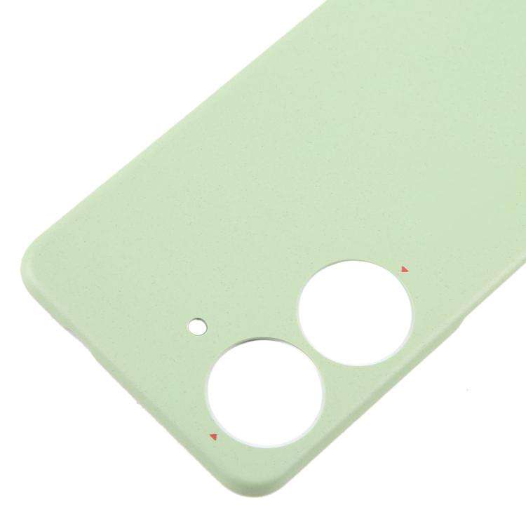 For Asus Zenfone 10 AI2302 Leather Material Battery Back Cover(Green)