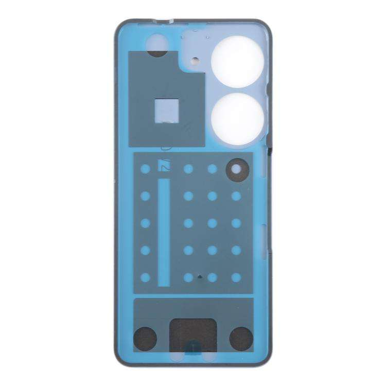 For Asus Zenfone 10 AI2302 Leather Material Battery Back Cover(Blue)