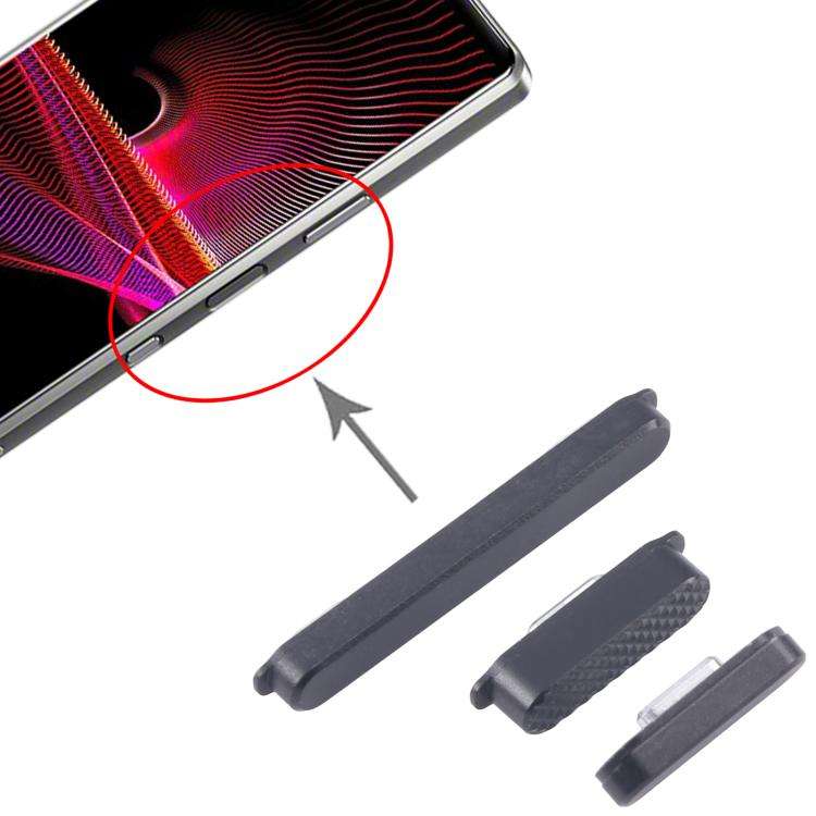 For Sony Xperia 1 III Original Power Button and Volume Control Button (Black)
