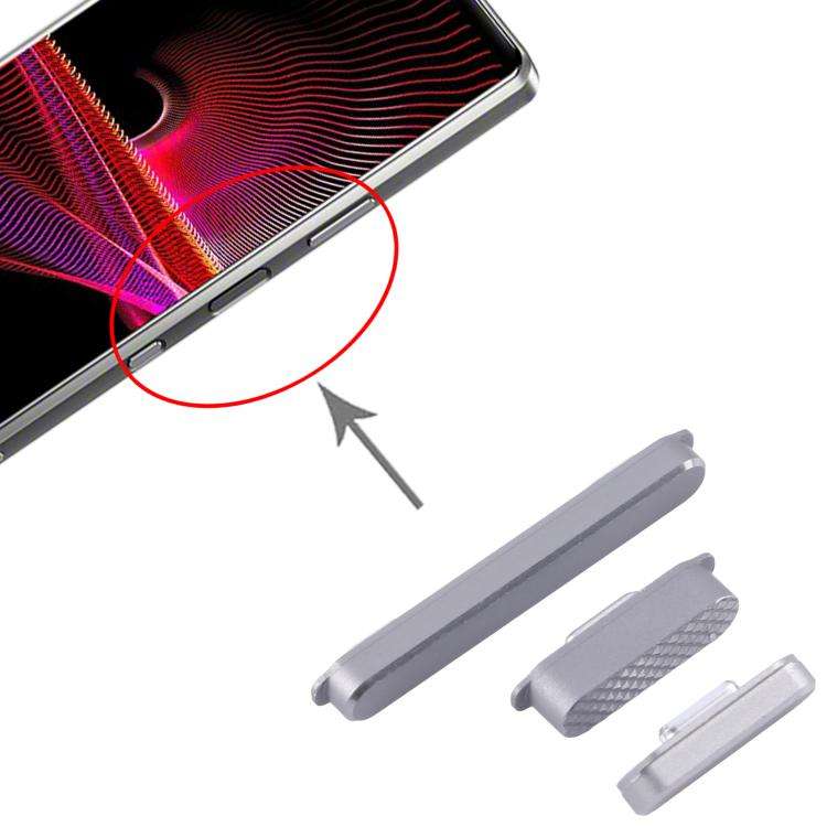 For Sony Xperia 1 III Original Power Button and Volume Control Button (Grey)