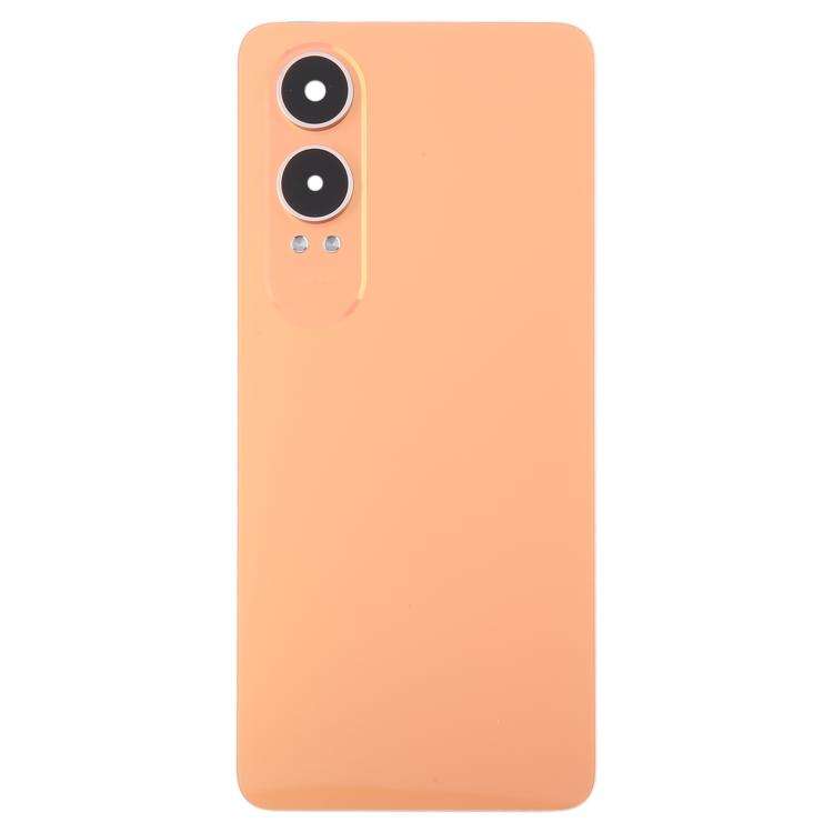 For OnePlus Nord CE4 Lite Plastic Back Cover with Camera Lens Cover(Orange)