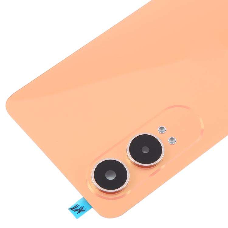 For OnePlus Nord CE4 Lite Plastic Back Cover with Camera Lens Cover(Orange)