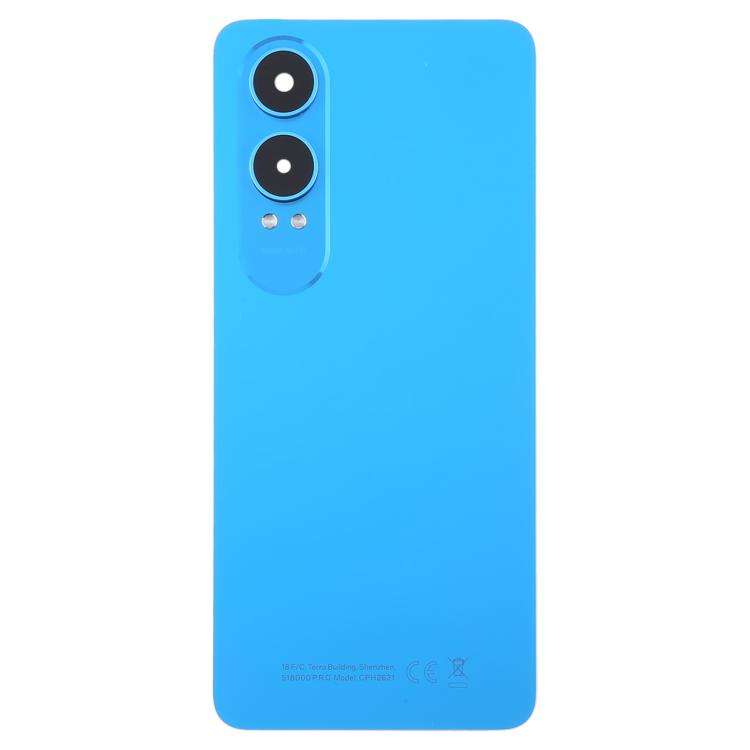 For OnePlus Nord CE4 Lite Plastic Back Cover with Camera Lens Cover(Blue)