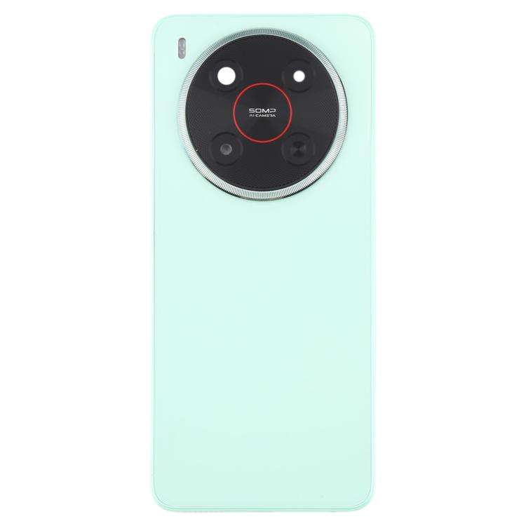 For ZTE Blade V70 Max Plastic Battery Back Cover with Middle Frame / Camera Lens Cover(Green)