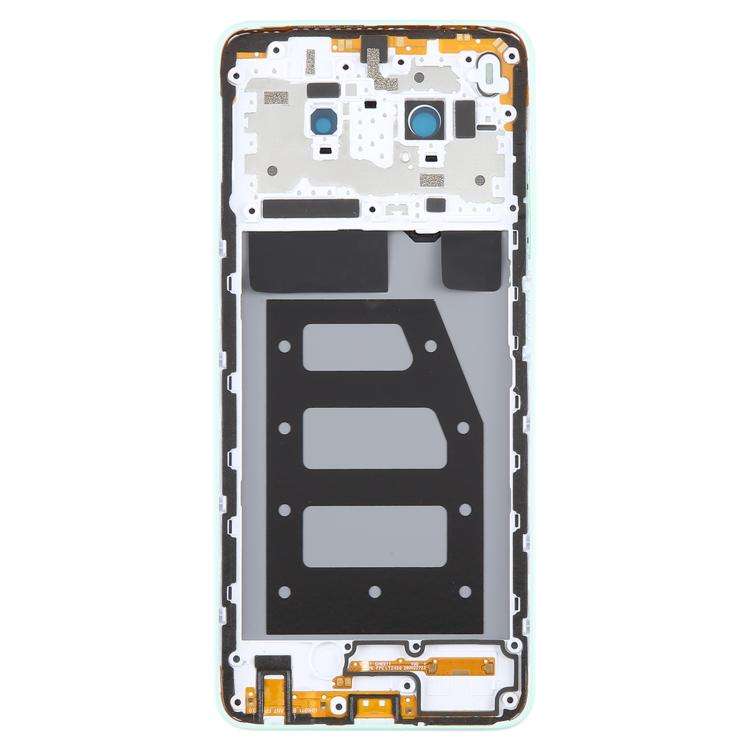 For ZTE Blade V70 Max Plastic Battery Back Cover with Middle Frame / Camera Lens Cover(Green)